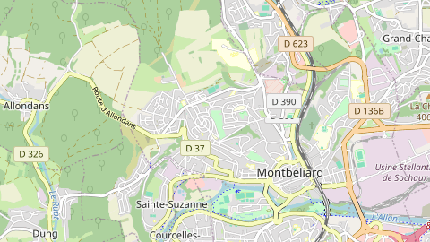Carte de localisation de l'évènement