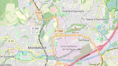 Carte de localisation de l'évènement