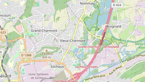 Carte de localisation de l'évènement