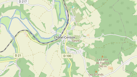 Carte de localisation de l'évènement