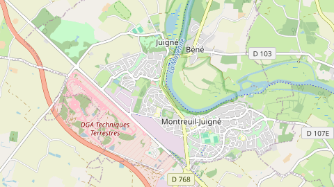 Carte de localisation de l'évènement