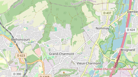 Carte de localisation de l'évènement