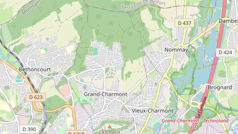 Carte de localisation de l'évènement