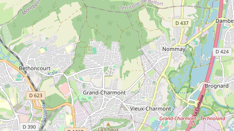 Carte de localisation de l'évènement