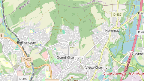 Carte de localisation de l'évènement