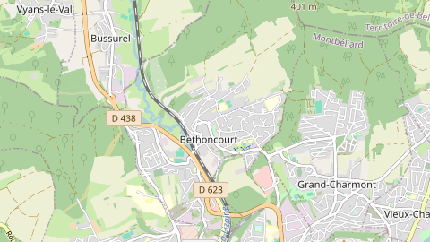 Carte de localisation de l'évènement