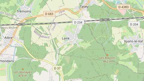 Carte de localisation de l'évènement