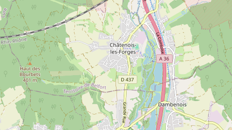 Carte de localisation de l'évènement