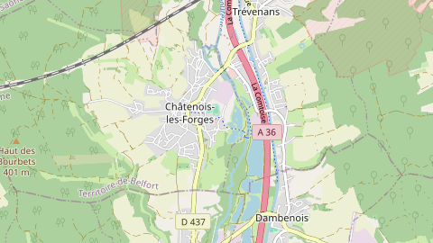 Carte de localisation de l'évènement
