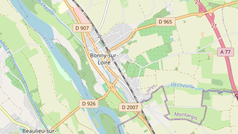 Carte de localisation de l'évènement