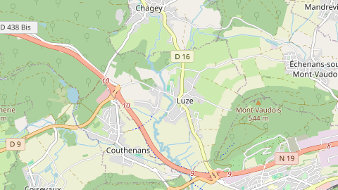 Carte de localisation de l'évènement