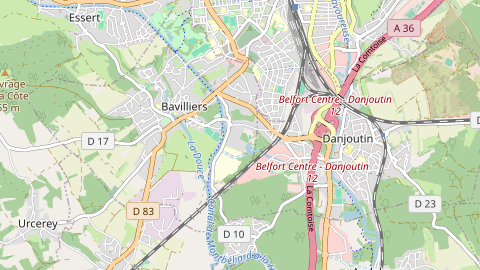 Carte de localisation de l'évènement