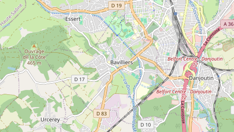 Carte de localisation de l'évènement