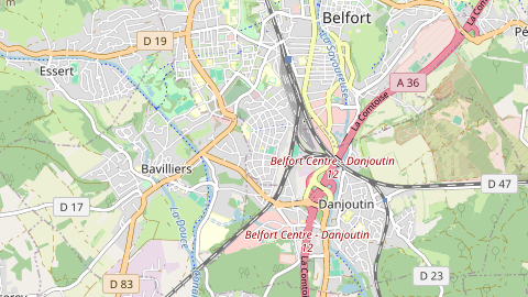 Carte de localisation de l'évènement