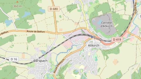 Carte de localisation de l'évènement