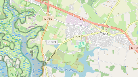 Carte de localisation de l'évènement