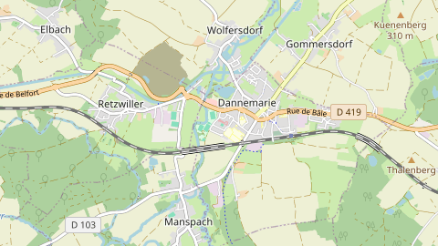 Carte de localisation de l'évènement