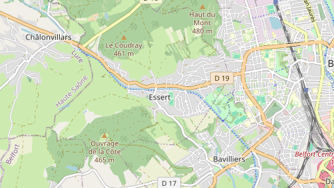 Carte de localisation de l'évènement