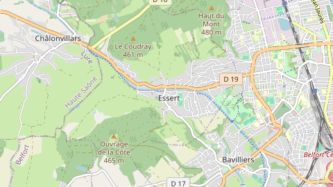 Carte de localisation de l'évènement
