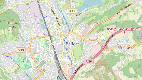 Carte de localisation de l'évènement