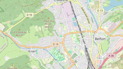 Carte de localisation de l'évènement