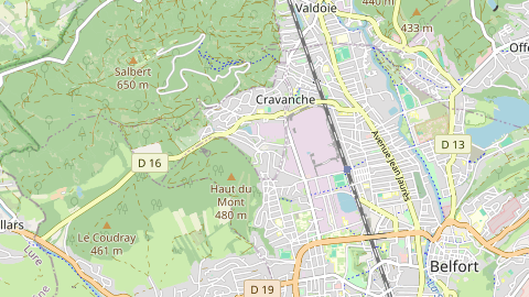 Carte de localisation de l'évènement