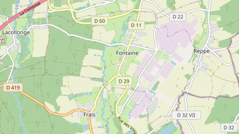 Carte de localisation de l'évènement