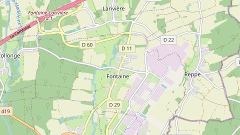 Carte de localisation de l'évènement