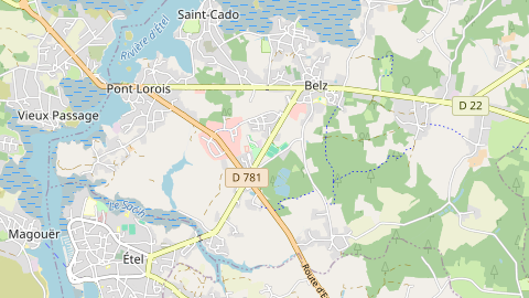 Carte de localisation de l'évènement