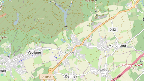 Carte de localisation de l'évènement