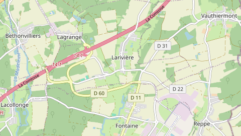 Carte de localisation de l'évènement