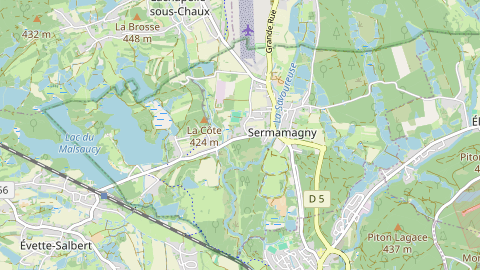 Carte de localisation de l'évènement