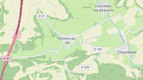 Carte de localisation de l'évènement