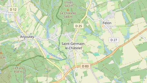 Carte de localisation de l'évènement