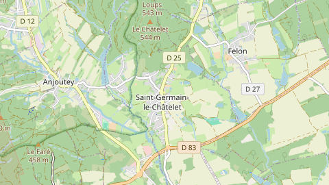 Carte de localisation de l'évènement