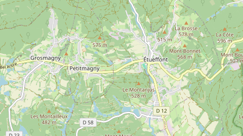 Carte de localisation de l'évènement