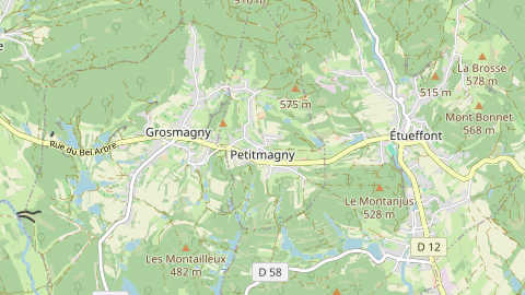 Carte de localisation de l'évènement
