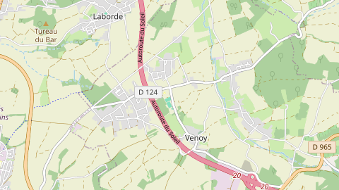 Carte de localisation de l'évènement