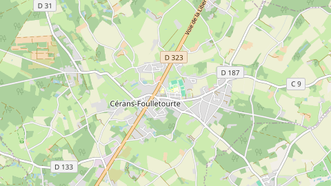 Carte de localisation de l'évènement