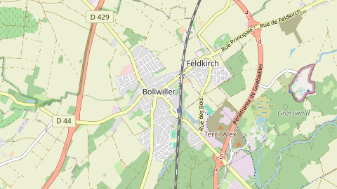Carte de localisation de l'évènement