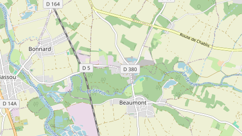 Carte de localisation de l'évènement