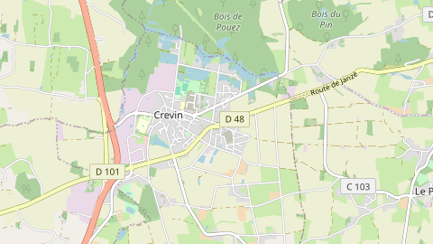 Carte de localisation de l'évènement