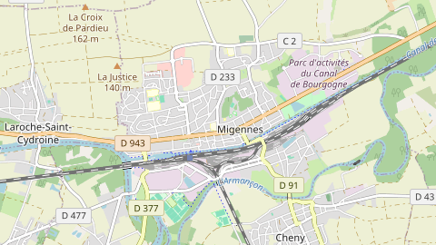 Carte de localisation de l'évènement