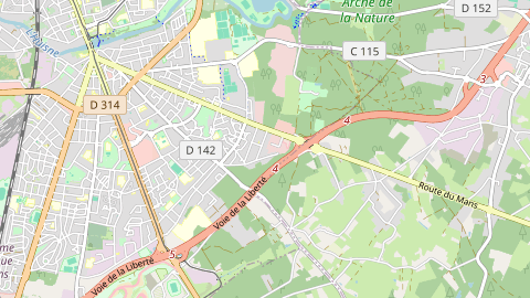 Carte de localisation de l'évènement