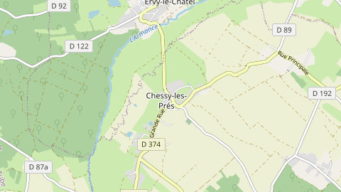 Carte de localisation de l'évènement