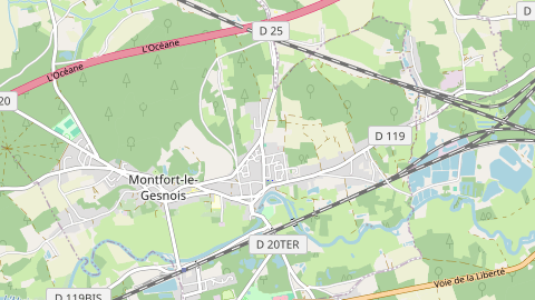 Carte de localisation de l'évènement