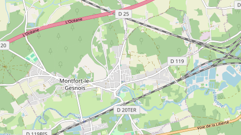 Carte de localisation de l'évènement