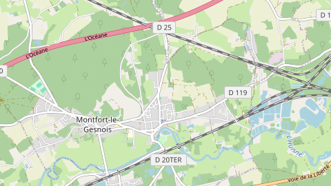 Carte de localisation de l'évènement