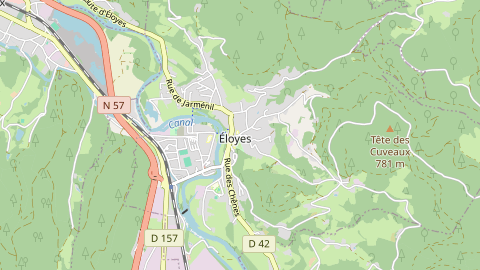 Carte de localisation de l'évènement