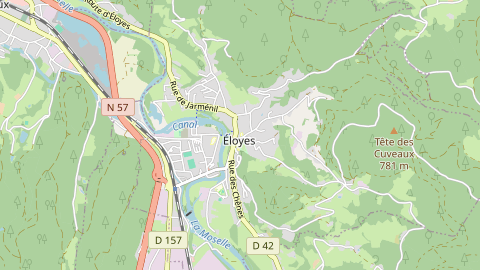 Carte de localisation de l'évènement
